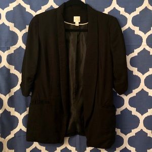 Lauren Conrad Blazer With ruched quarter sleeves.